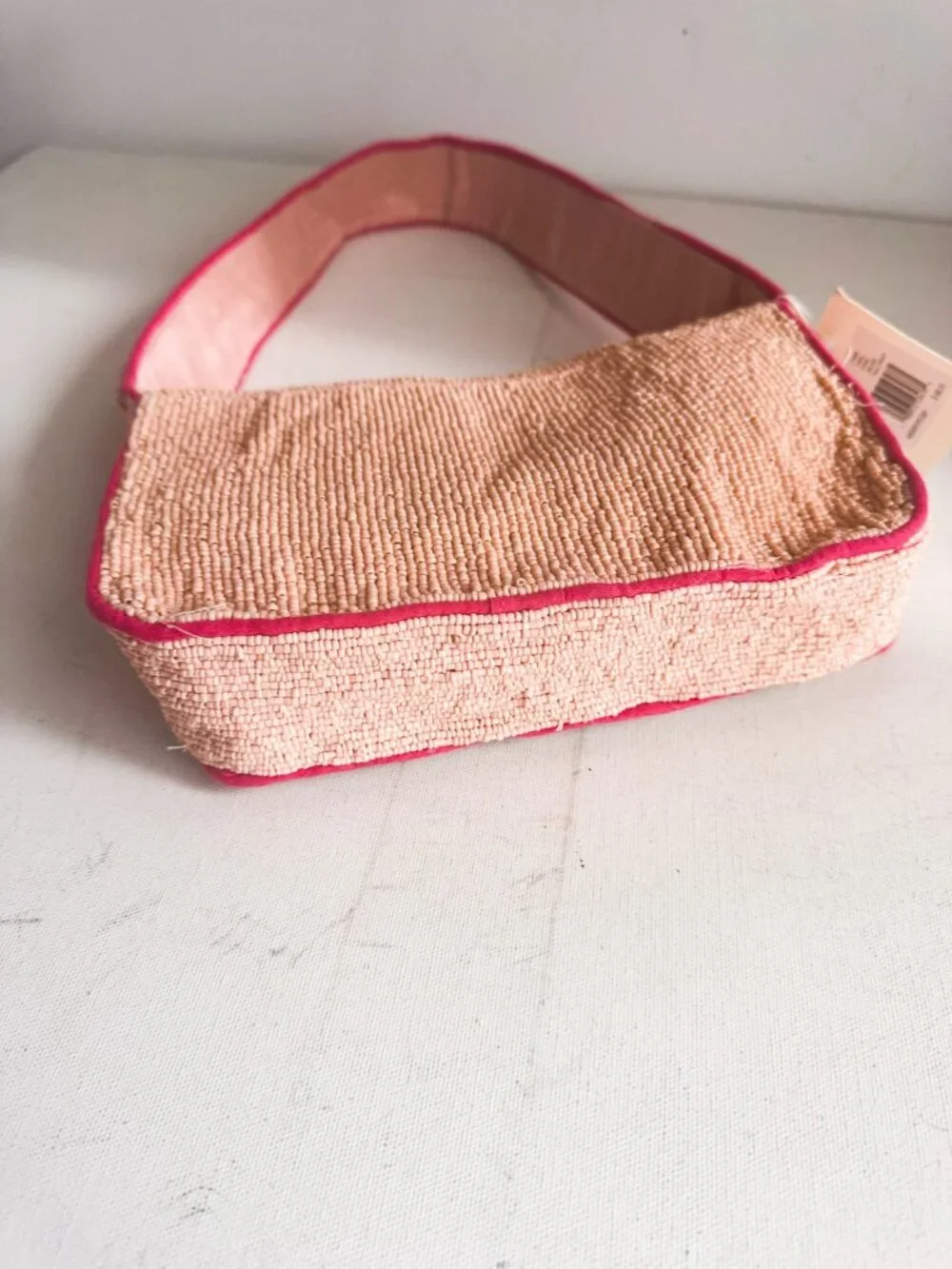 Sol and Mer Nude Pink Sardines Beaded Bag - Picture 8 of 8